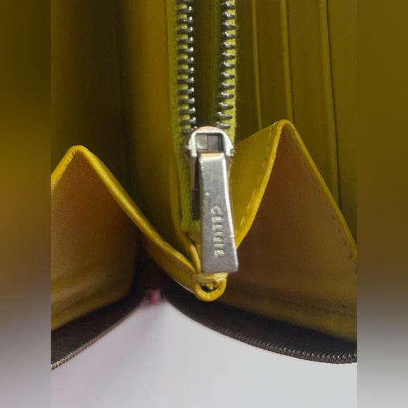 Celine Grained Calfskin Leather Long Zip Around Wallet with Dustbag - Picture 6 of 10